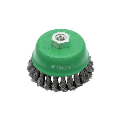 TROY 27707-100 Burma Telli Çanak Fırça (100mm) - 1