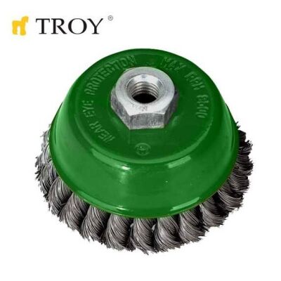 TROY 27707-75 Burma Telli Çanak Fırça (75mm) - 1
