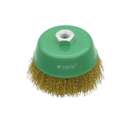 TROY 27710-125 Saçaklı Çanak Fırça (125mm) - 1