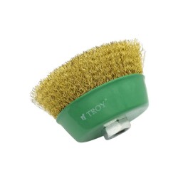 TROY 27710-125 Saçaklı Çanak Fırça (125mm) - 5