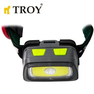 TROY 28202 COB LED Kafa Lambası, 3 Renkli