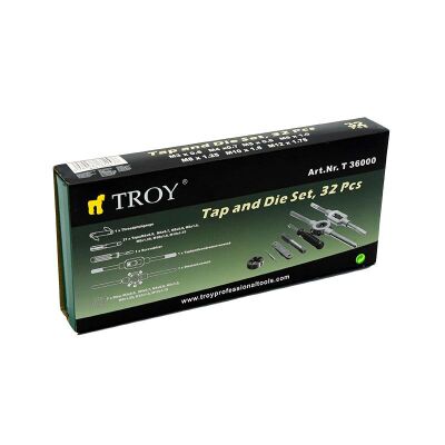 TROY 36000 Kılavuz Pafta Seti, 32 Parça - 3
