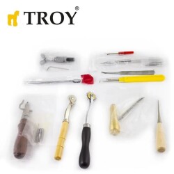 TROY 90018 Deri İşleme Alet Seti, 273 Parça - 6
