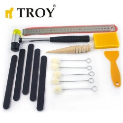 TROY 90018 Deri İşleme Alet Seti, 273 Parça - 8