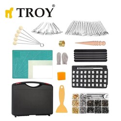 TROY 90018 Deri İşleme Alet Seti, 273 Parça - Thumbnail