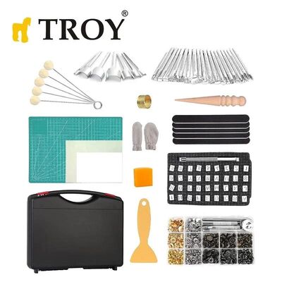 TROY 90018 Deri İşleme Alet Seti, 273 Parça - 5