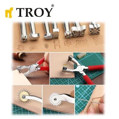 TROY 90018 Deri İşleme Alet Seti, 273 Parça - 3