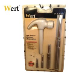 WERT 2260 Mini Çekiç - Tornavida seti, 5 Parça - 2