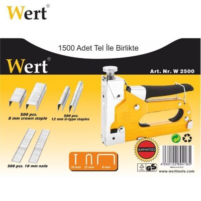WERT 2500 Mekanik Tel Zımba Seti - 3