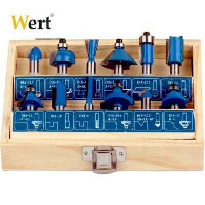 WERT 2504 Freze Uç Seti, 12 Parça - 2