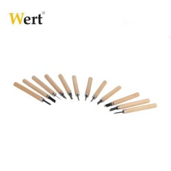 WERT 2512 Ahşap Oyma Bıçak Seti (12 Parça) - 2