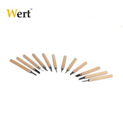 WERT 2512 Ahşap Oyma Bıçak Seti (12 Parça) - 2