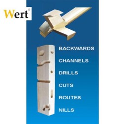 WERT 2523 Çok Açılı Freze Seti 4 Parça - 2