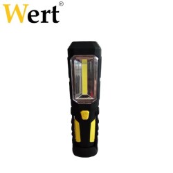 WERT 2612 Pilli Çalışma Lambası, 3W COB LED  + 1 LED