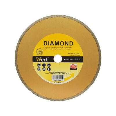 WERT 2710-230 Seramik-Fayans Elmas Testere (230mm) - 1