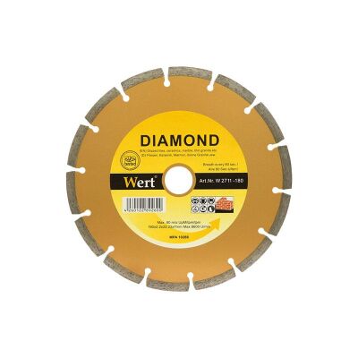 WERT 2711-180 Granit Mermer Elmas Testere (180mm) - 1
