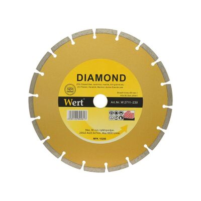WERT 2711-230 Granit Mermer Elmas Testere (230mm) - 1