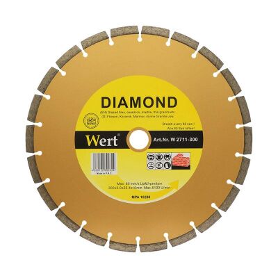 WERT 2711-300 Granit Mermer Elmas Testere (300mm) - 1