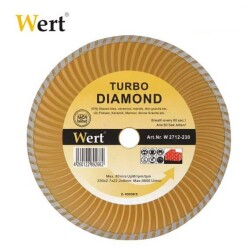 WERT 2712-180 Turbo Kanallı Elmas Testere (180mm) - 2