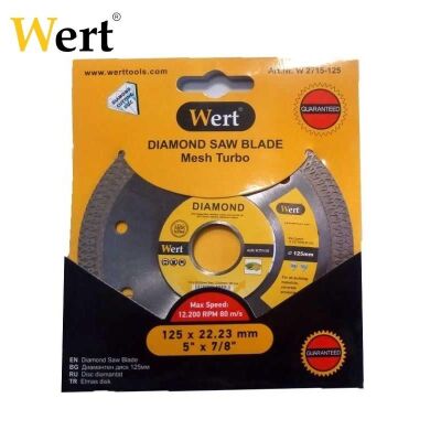 WERT 2715-125 Elmas Testere, Beton 125mm - 3