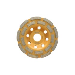 WERT 2740-115 Elmas Taşlama Diski, Çift Sıra, 115mm