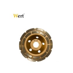 WERT 2740-115 Elmas Taşlama Diski, Çift Sıra, 115mm - 2