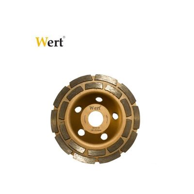 WERT 2740-115 Elmas Taşlama Diski, Çift Sıra, 115mm - 2