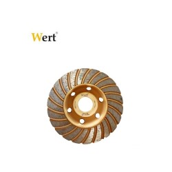 WERT 2741-125 Elmas Taşlama Diski, Turbo, 125mm - 1