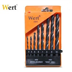 WERT - WERT 3503 HSS Matkap Ucu Seti (8 Parça Set)