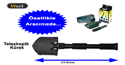 WERT 4190 Teleskopik Kürek (17-41cm)