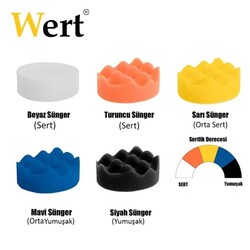 WERT 9014 Pasta Cila Polisaj Sünger Seti, 11 Parça - Thumbnail