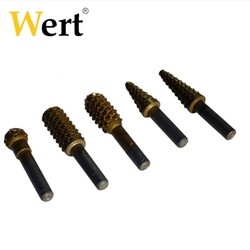 WERT - WERT 9015 Ahşap Öğütme Matkap Uç Seti, 5 Parça
