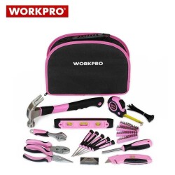 WORKPRO W009012 Çantalı Pembe El Aletleri Seti, 103Parça - 1