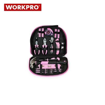 WORKPRO W009012 Çantalı Pembe El Aletleri Seti, 103Parça - 2