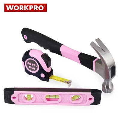 WORKPRO W009012 Çantalı Pembe El Aletleri Seti, 103Parça - 4