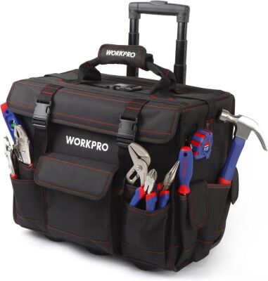 WORKPRO W009029 Tekerlekli Alet Çantası, 176 Parça - 2
