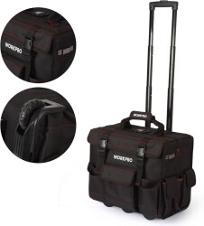 WORKPRO W009029 Tekerlekli Alet Çantası, 176 Parça - 3